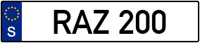 Trailer License Plate